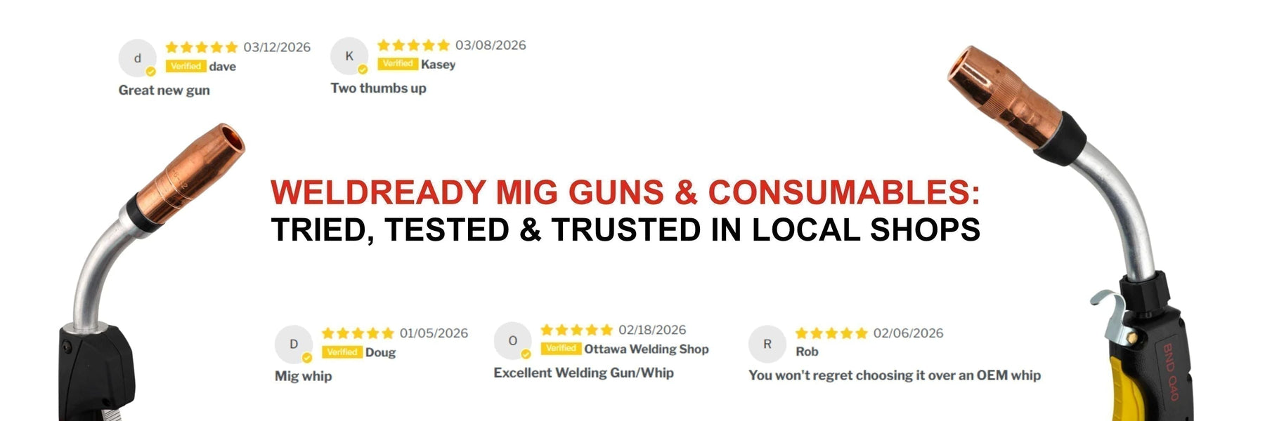 Weldready MIG guns and consumables: Why we built our own lineup