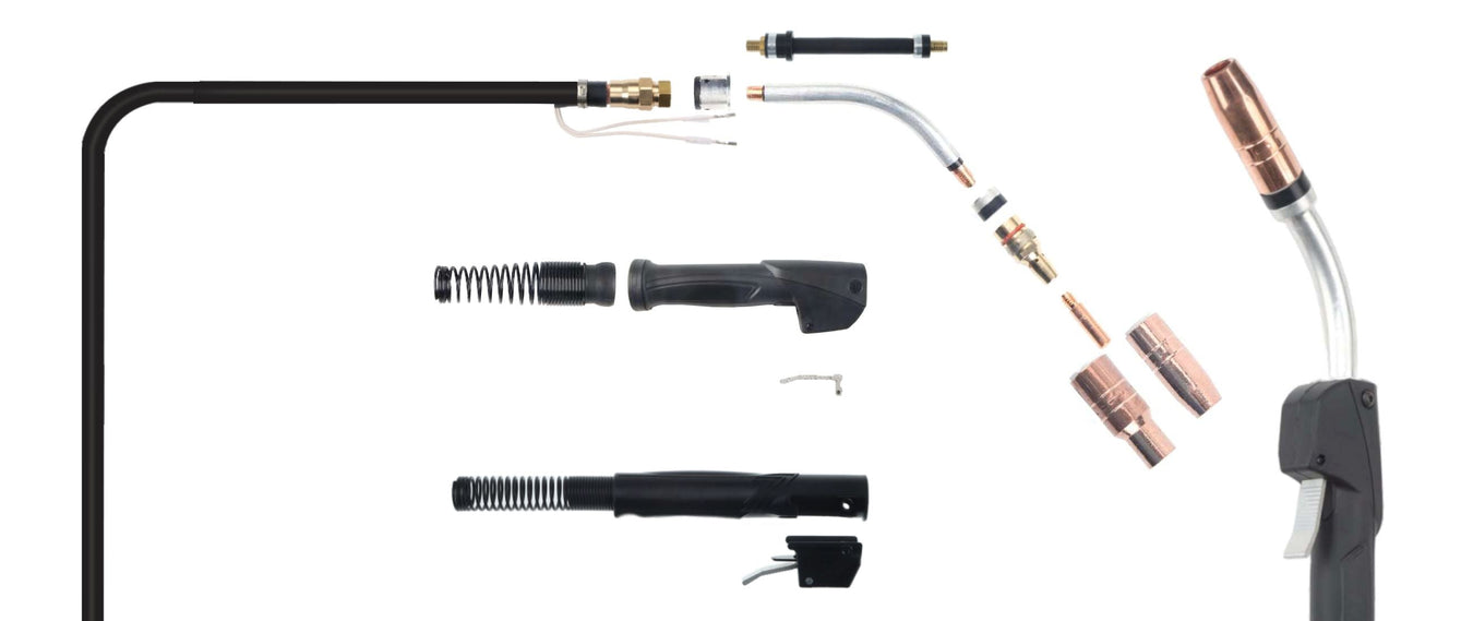 Tregaskiss 400 MIG Gun parts and consumables