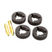 Four roller Miller V Knurled Drive roll kit for 5/64" flux cored wire