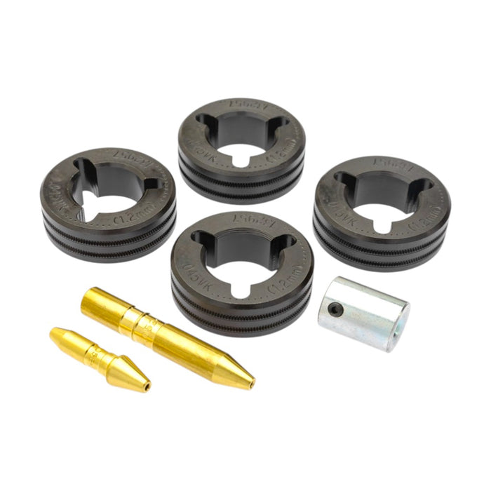 Miller four roll v knurled drive roll kit for .045" flux core wire