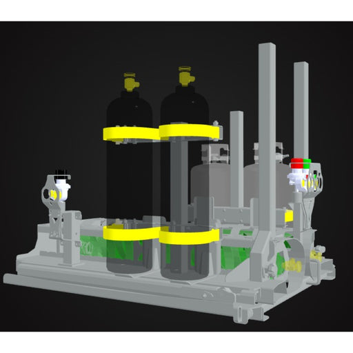CAD rendering of alumareel 3600 skid
