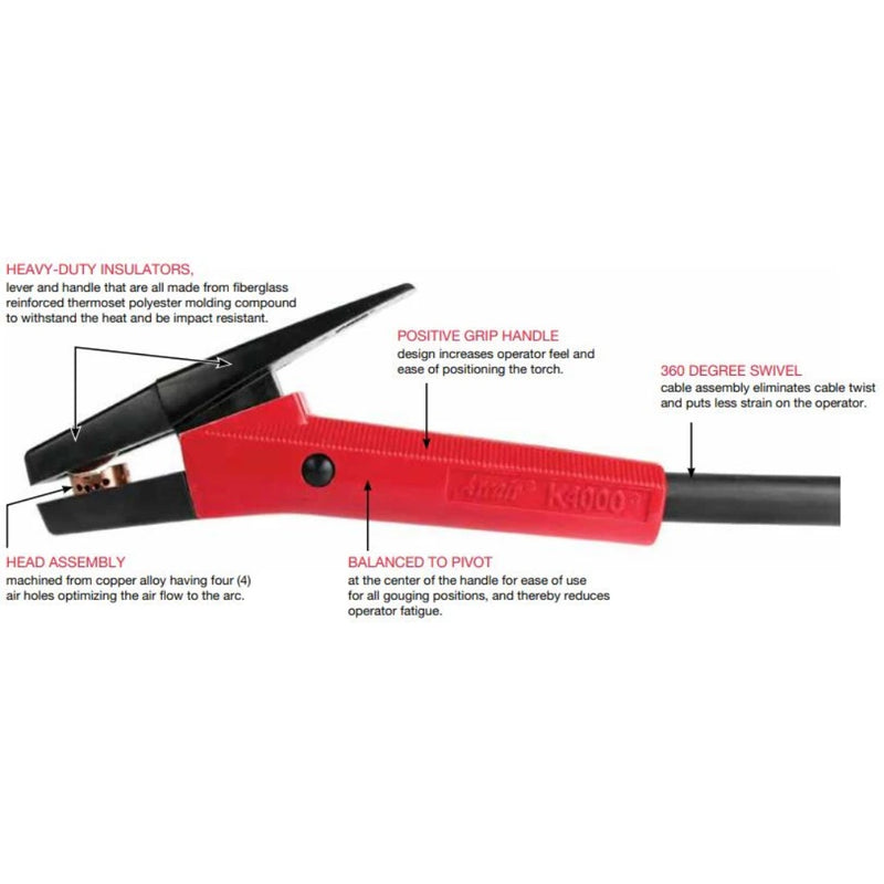 feature diagram of rk4000 gouging torch