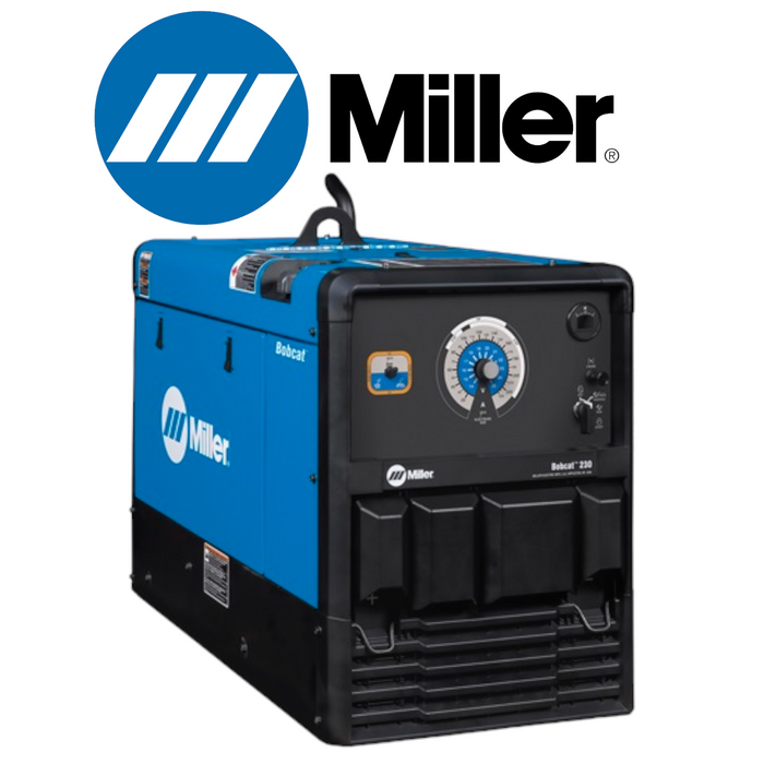 Miller Bobcat gas drive welder with miller logo