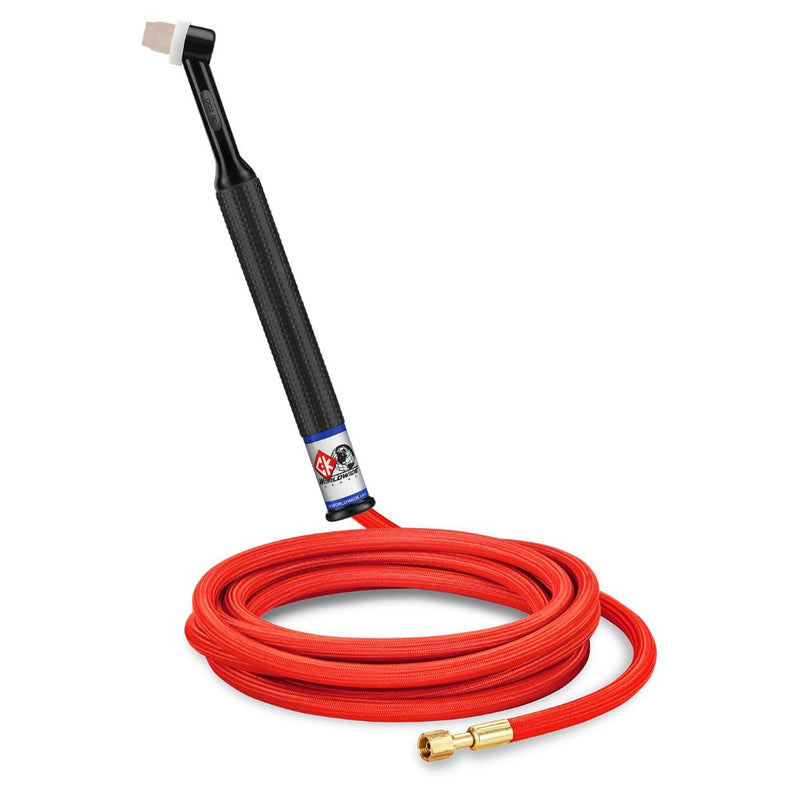 ck worldwide ck24 tig torch with 12.5 long superflex cables and rigid head