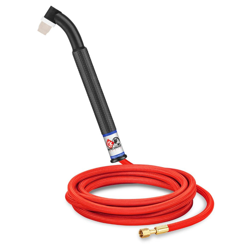 ck worldwide ck24 tig torch with flex head and 12.5 foot long superflex cables