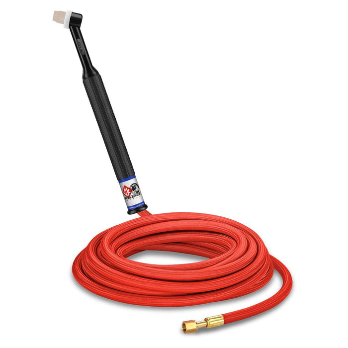 ck worldwide ck24 tig torch with 25 foot long superflex cables