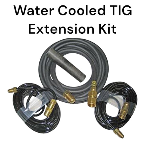 a bundle of 3 cables with couplers for use with extending the reach of water cooled tig torches