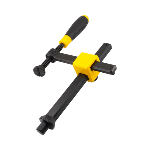 Isometric view of 180° Professional Screw Clamp for 16mm Welding Tables