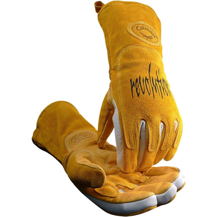 Caiman Welders and Foundry Gloves Gold