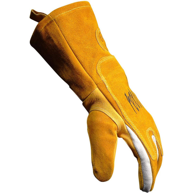 Caiman Welders and Foundry Gloves Gold