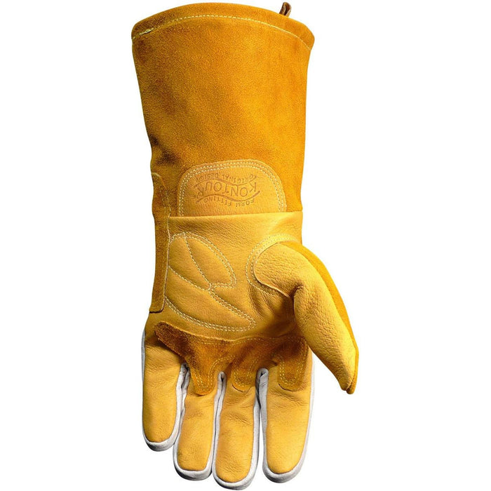 Caiman Welders and Foundry Gloves Gold