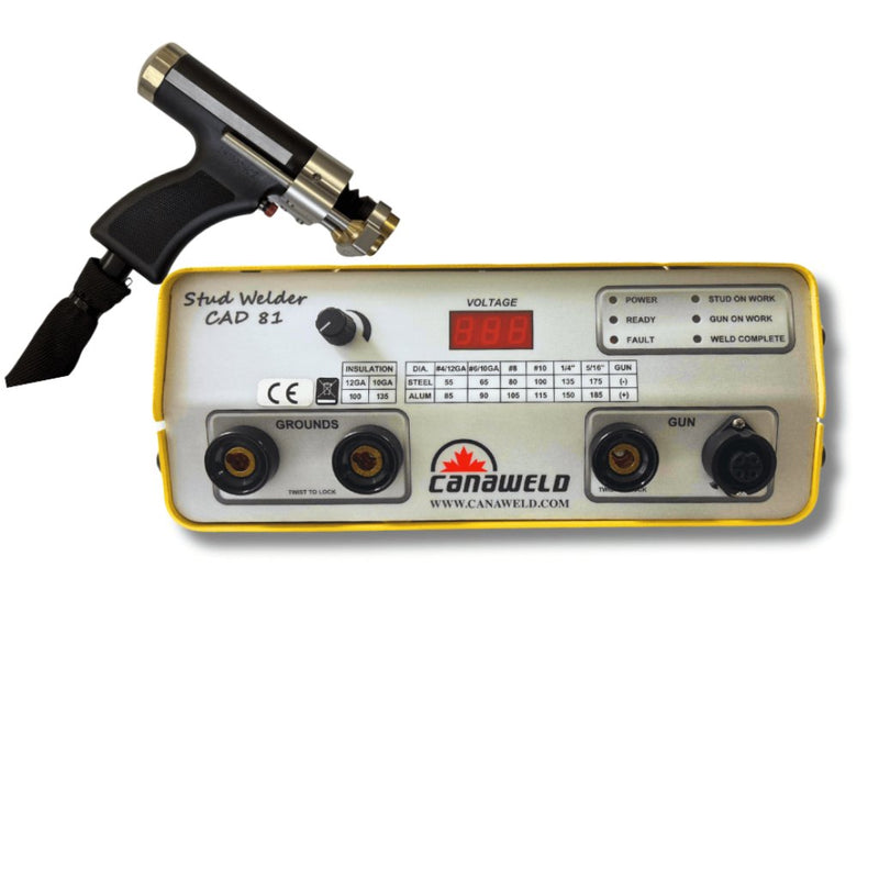 canaweld stud welder 81 front control panel