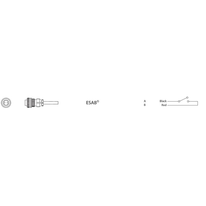 ESAB Style 2 Pin Male Control Plug - ERCP0 — Weldready