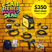 ESAB REBEL EMP 205ic AC/DC All In One Welder $350 Burn and Earn rebate 0558102553