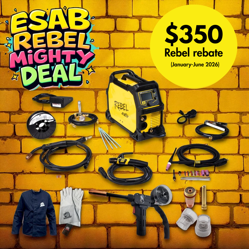 ESAB REBEL EMP 205ic AC/DC All In One Welder $350 Burn and Earn rebate 0558102553
