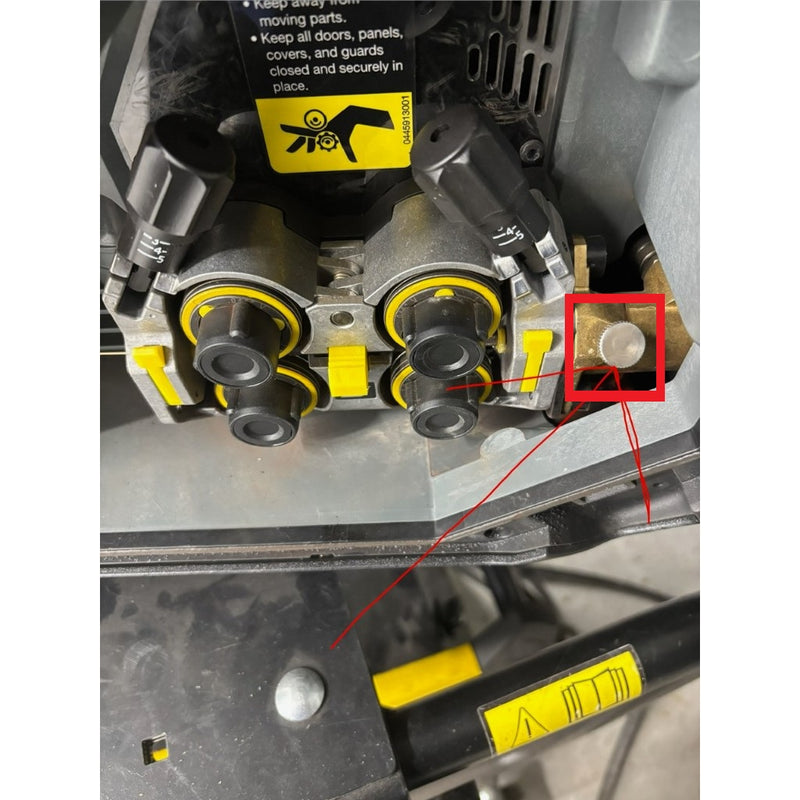 esab robust feed wire feed mechanism with thumb screw highlighted