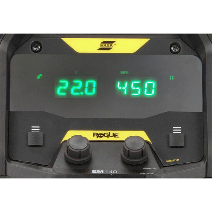 ESAB Rogue EM 140 Control Screen