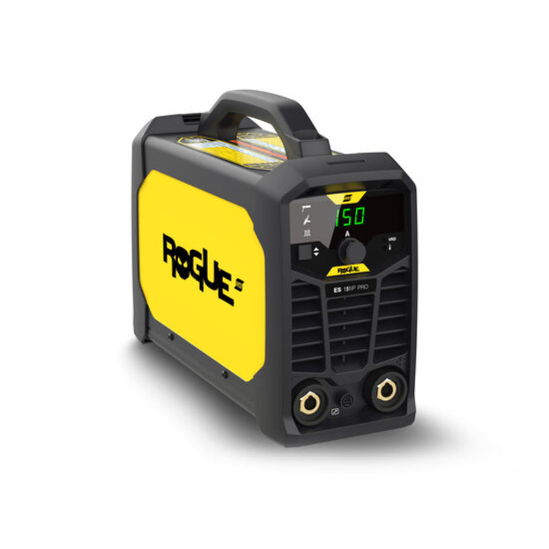 ESAB Rogue 150 welding machine showing display screen