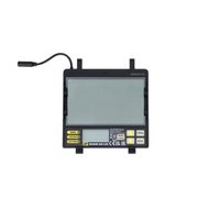 View of control panel system of ESAB Savage A50 LUX welding helmet