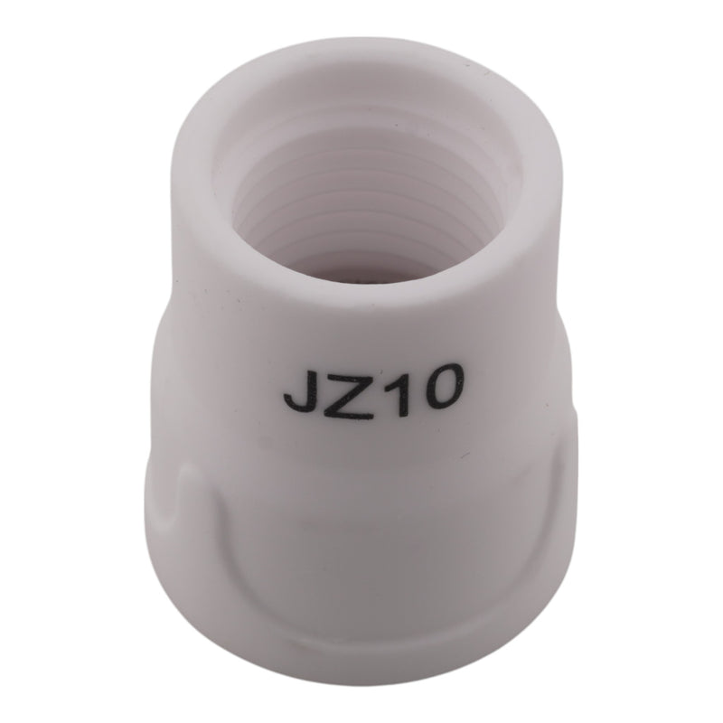 white ceramic TIG cup with JZ10 printed on it