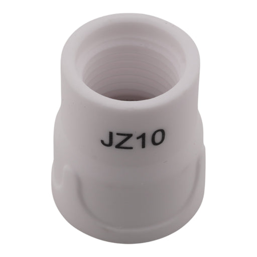 white ceramic TIG cup with JZ10 printed on it