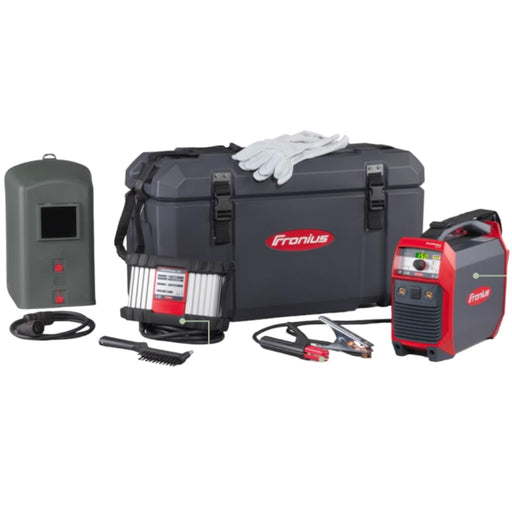 Fronius battery powered welder with carrying case and other accessories