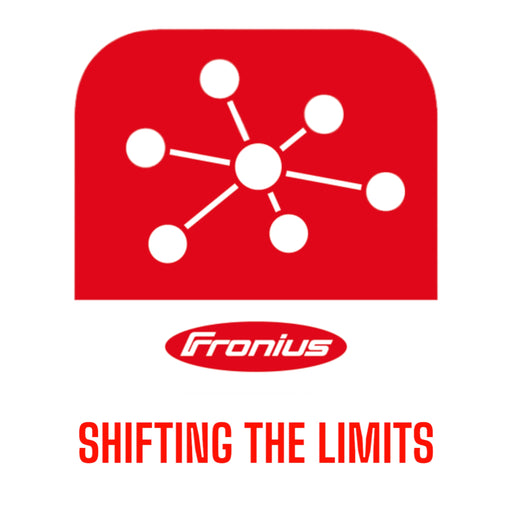 Fronius Logo in red Shifting the limits