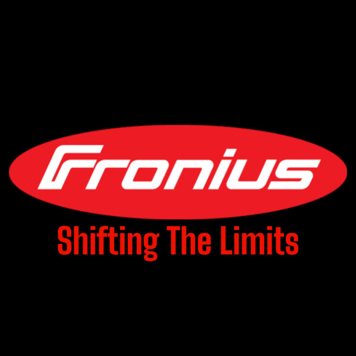 Fronius logo in red shifting the limits