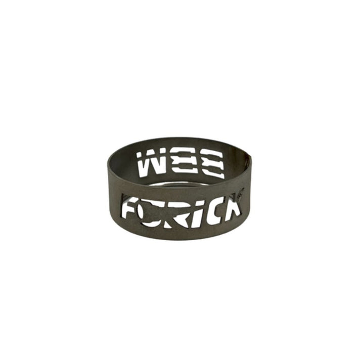replacement titanium ring for furick bbw series showing engraved furick bbw lettering