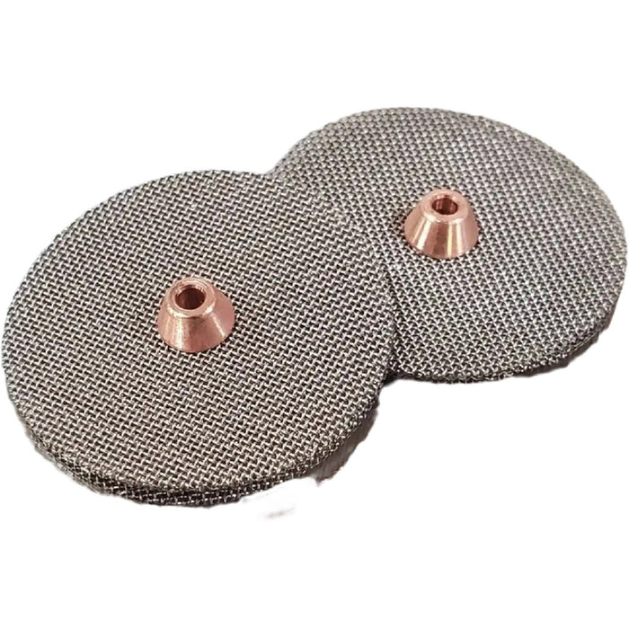 2 diffuser screens with tungsten holes for 1/16" tungsten