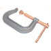 small heavy duty c clamp with copper spindles