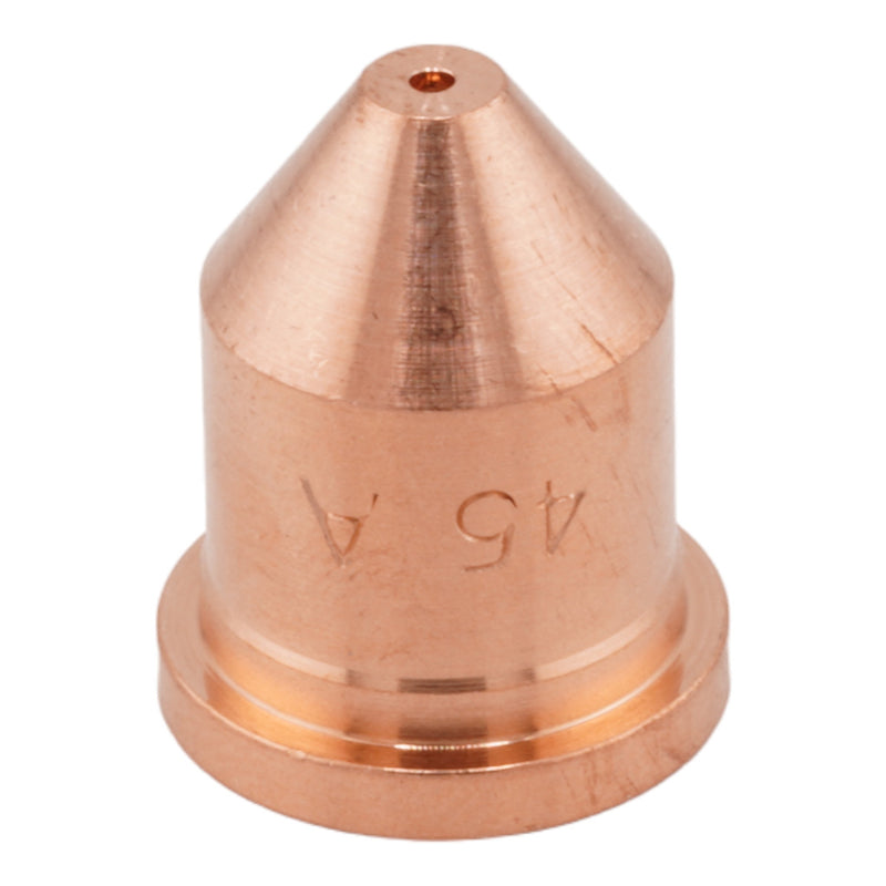 View of cutting orifice on top of intellicut brand Hypertherm® style 45 amp 220941 cutting nozzle\