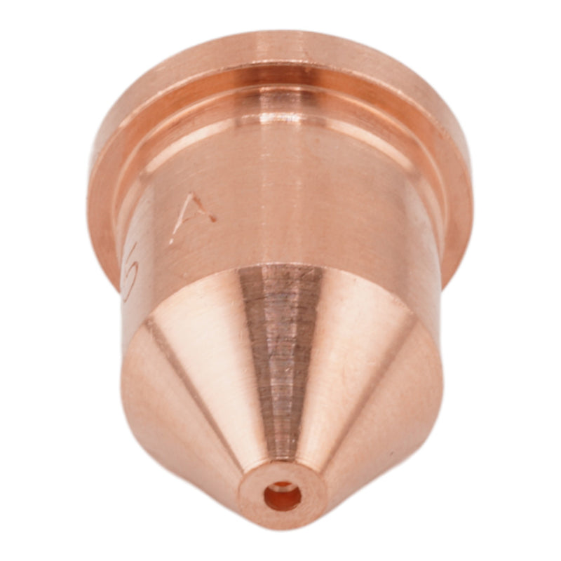 front view showing cutting hole opening on intellicut brand hypertherm style 220819 65A cutting nozzle