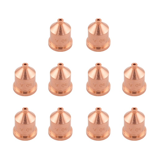 10 pack view of Intellicut brand Hypertherm® style 80A Nozzles  120927-i 