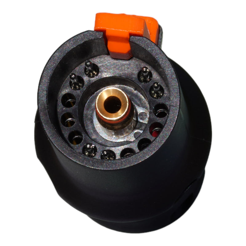 close up of backend machine connection for crossfire or thermacut plasma cutter including pinout