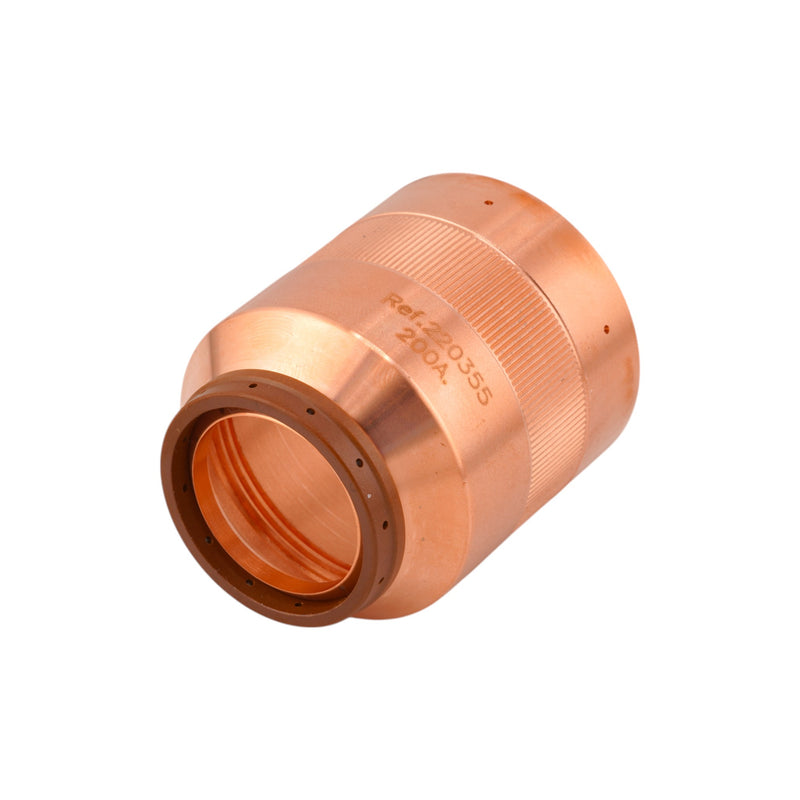 Isometric back view of Intellicut Brand Hypertherm® Style 200A Retaining Cap - 220355-i