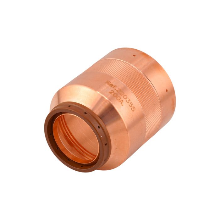 Isometric back view of Intellicut Brand Hypertherm® Style 200A Retaining Cap - 220355-i