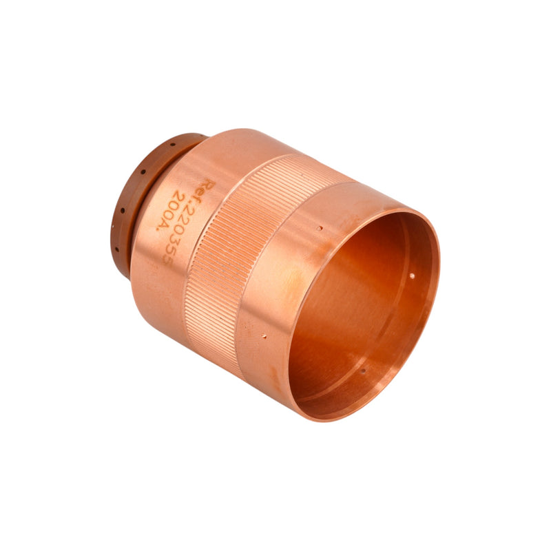 Isometric front view of Intellicut Brand Hypertherm® Style 200A Retaining Cap - 220355-i