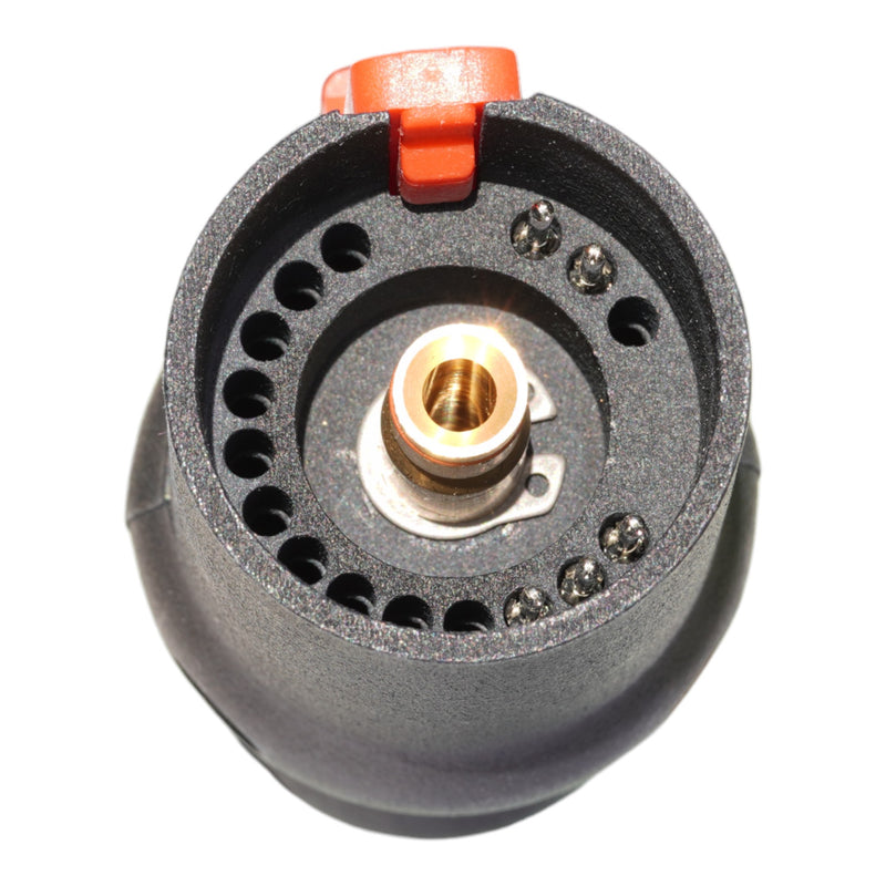 close up of backend of hypertherm sync showing pin layout 