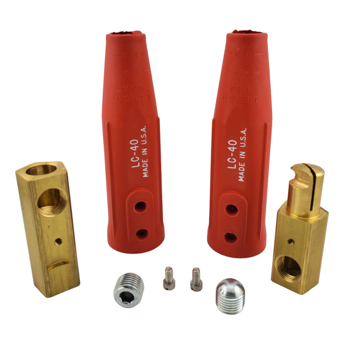 Red Lenco LC-40 Cable connectors