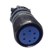 close up view of lincoln 6 pin control plug with plugs labeled A-F