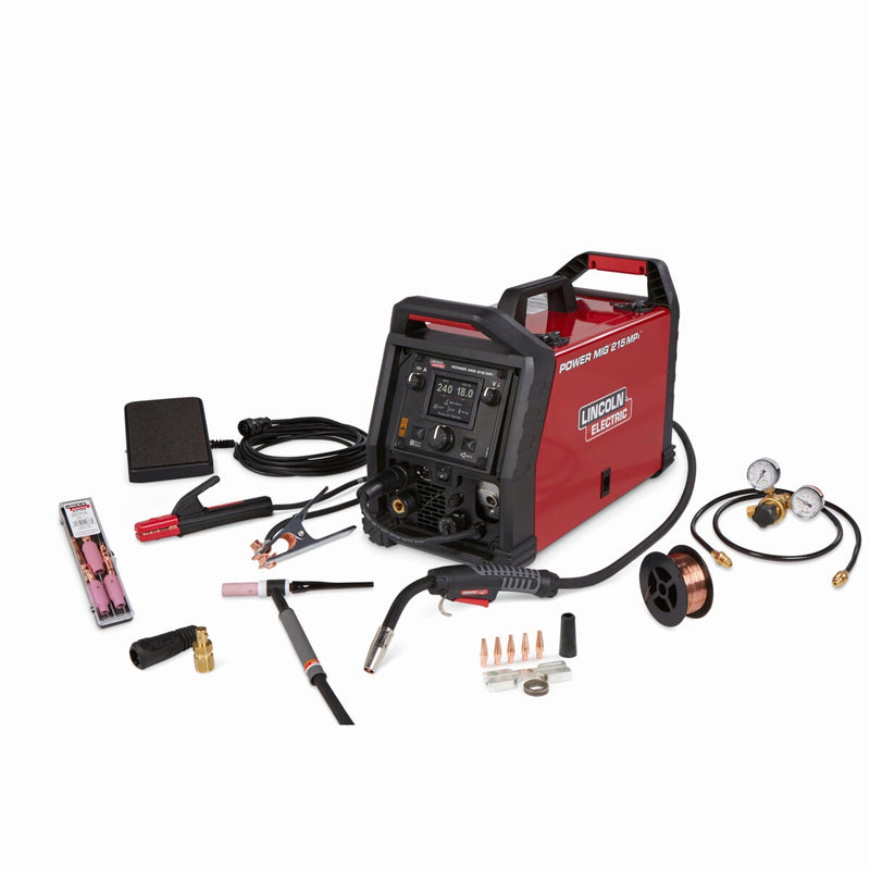 Lincoln Electric® POWER MIG® 215 MPi™ Multi-Process Welder TIG One-Pak®