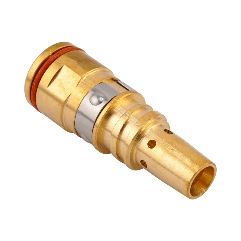 Isometric front view of Miller Style AccuLock S Diffuser for MDX-250 MIG Guns - D-MA250M