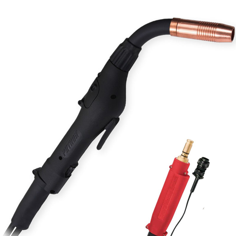MK products air cooled push pull mig gun with lincoln electric back end connection