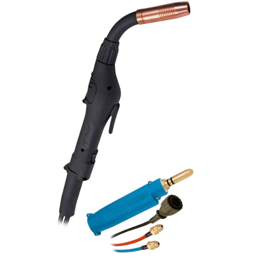 mk products push pull gun with miller water cooled connector