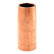 a single heavy duty copper mig nozzle for miller aluma pro mig gun