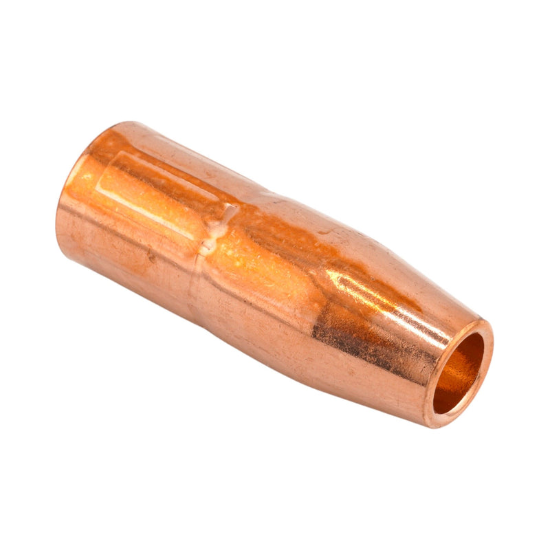 Isometric front view of Miller Style 169-724 MIG Nozzle recess tip 1/2" opening for M-Series Guns