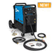 millermatic 355 welder installed on cart showing accessory kit