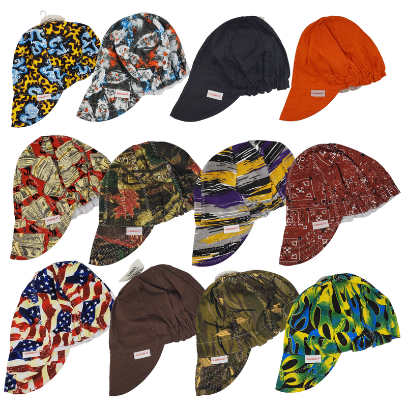 Comeaux Caps Reversible Sized Assorted-Prints Welders Caps