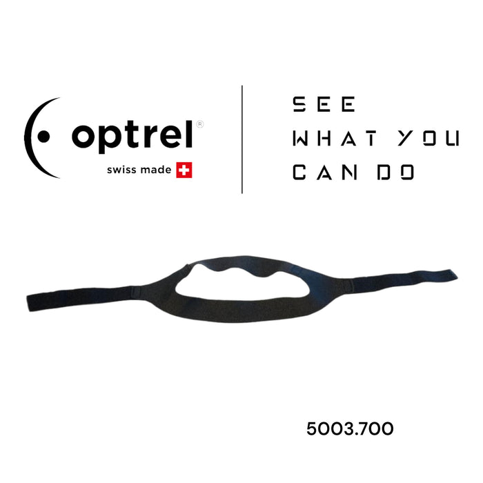 Optrel Swiss Air Headband with Optrel Logo "See What You Can Do" headline 